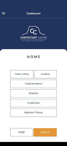 Android application Contestant Center screenshort