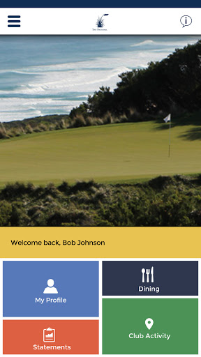 Android application National Golf Club screenshort