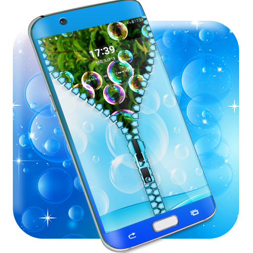 Lock screen bubbles logo