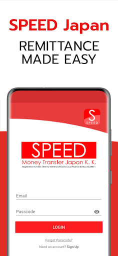 Android application SPEED Japan screenshort