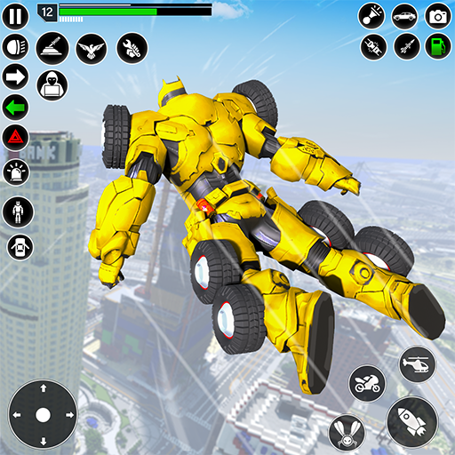 Flying Robot Car Transform logo