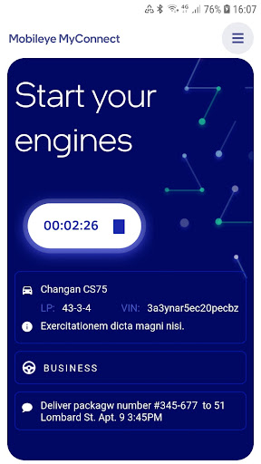 Mobileye MyConnect Screen 3