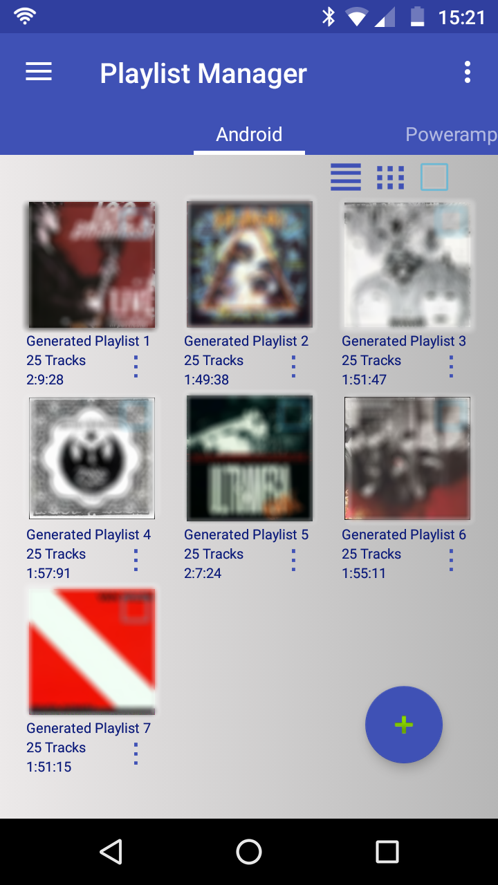 Android application Music Playlist Manager screenshort