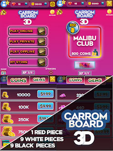 Carrom Board 3D: Online Multiplayer Pool Game 2021 1.0.6 screenshots 7