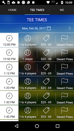 Desert Pines Golf Tee Times Screen 3