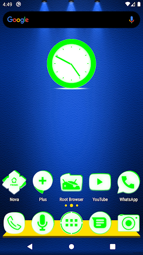 Android application Inverted White Green Icon Pack screenshort
