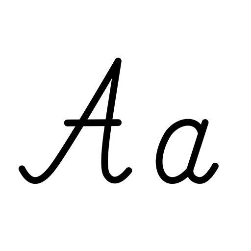 Mācies rakstīt burtus un cipar logo