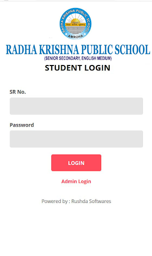 Android application RADHA KRISHNA PUBLIC SCHOOL screenshort