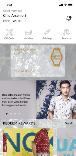 Android application Danarhadi Membership screenshort