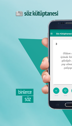 Android application Söz Kütüphanesi screenshort