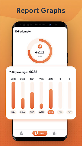 E-Pedometer: Step Tracker Screen 3