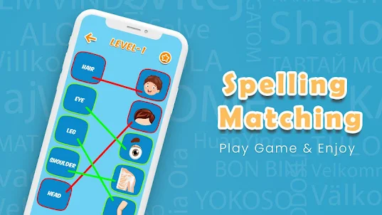 Kids Spelling Match Games - Ki