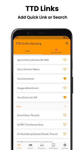 Android application TTD Online Booking - Quick Way screenshort