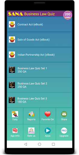 Android application Business Law (India) screenshort