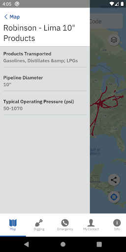 Pipeline Finder Screen 2