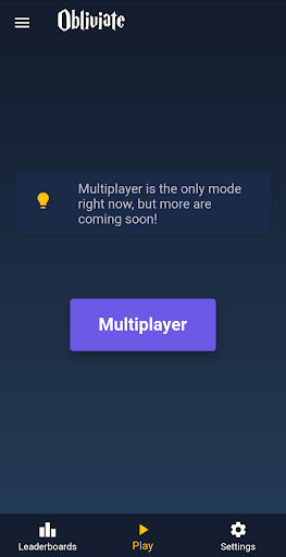 Android application Obliviate screenshort