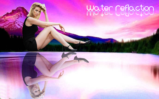 Android application Water Reflection photo frame screenshort