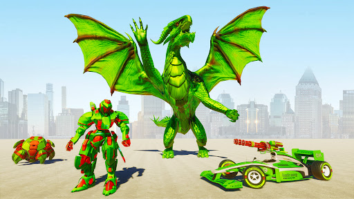 Flying Dragon Robot Car Games 1.0.15 screenshots 1