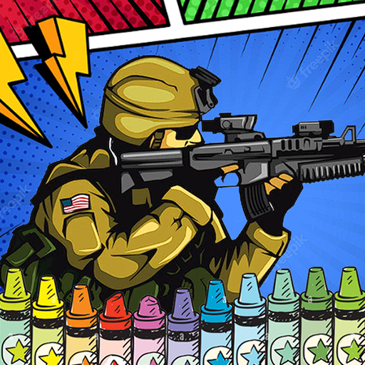 Army Military Coloring Book logo