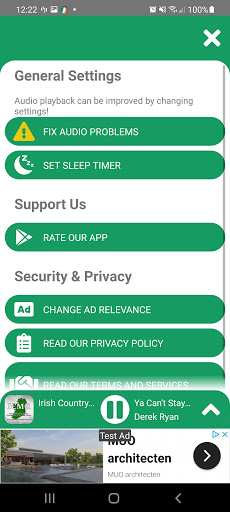 Ireland Radio –FM Radio Tuner Screen 3