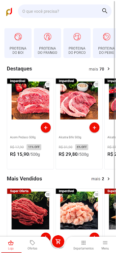 Android application Proteína Já Delivery screenshort