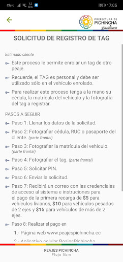 Peajes Pichincha Screen 3
