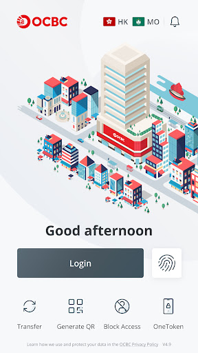 Android application OCBC HK/Macau Business Mobile screenshort
