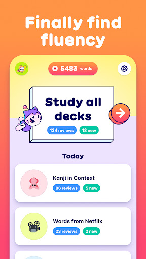 Android application Migaku: Really Learn Languages screenshort