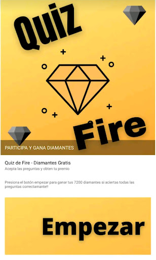 Android application Quiz Fire - Diamante screenshort