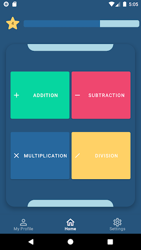 Android application MathFell: Learn Basic Math screenshort