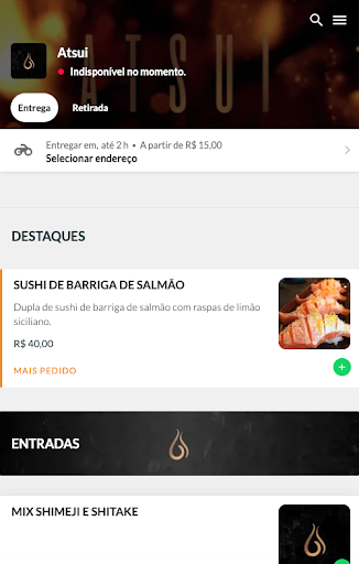 Android application Atsui screenshort
