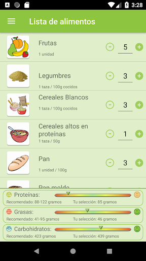 Android application Nutrición para Veganos screenshort