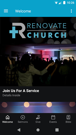 Android application Renovate Church Austin screenshort