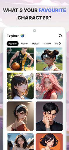 CharClub: AI Character Chat Screen 2