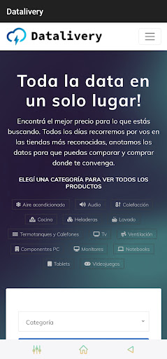 Android application Datalivery screenshort