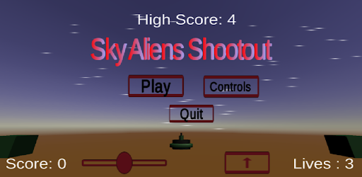Android application Sky Aliens Shootout screenshort