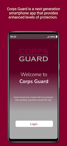 Android application CorpsGuard screenshort