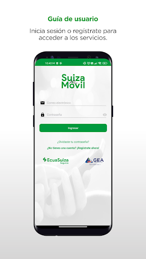 Android application SuizaMovilPlus screenshort