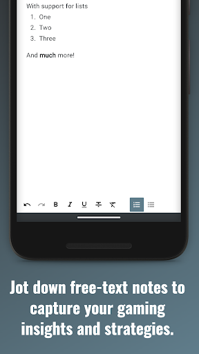 Compadre - Game Notes & Todos Screen 2