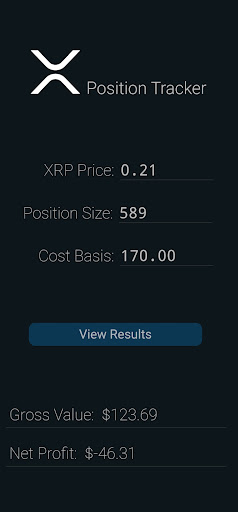 XRP Position Tracker Screen 3