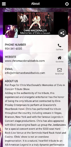 Chris MacDonald Elvis Concert Screen 3