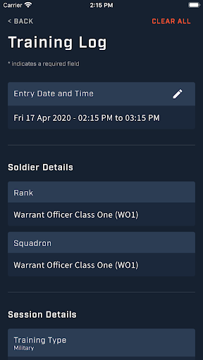 Smartabase Tactical Athlete Screen 3