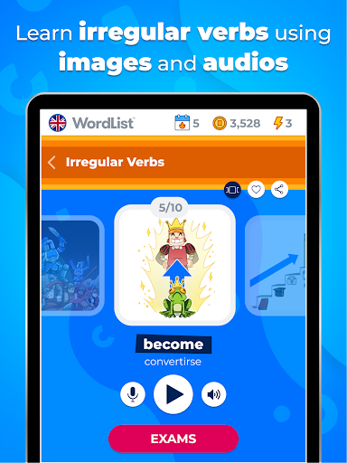 Screenshot of WordList Visual Learning