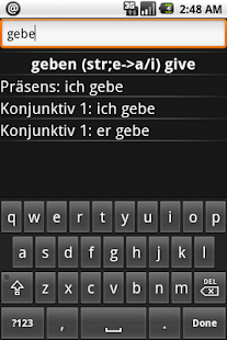 German Verbs Pro Screenshot