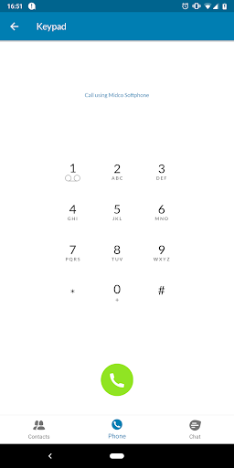 Screenshot of Midco Softphone