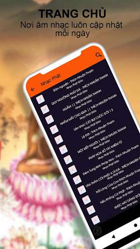 Android application Nhạc Phật Sám Nguyện screenshort