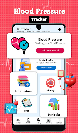 Android application Blood Pressure Tracker screenshort