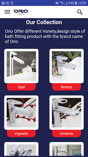 Orio Bath Fittings Screen 2