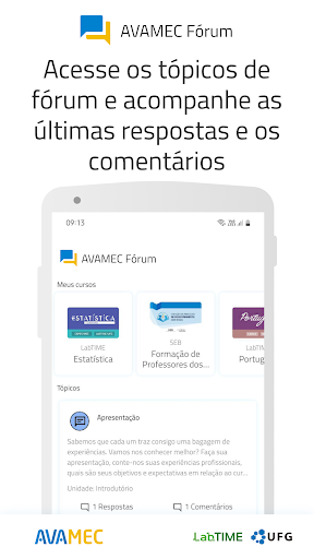Android application AVAMEC Fórum screenshort