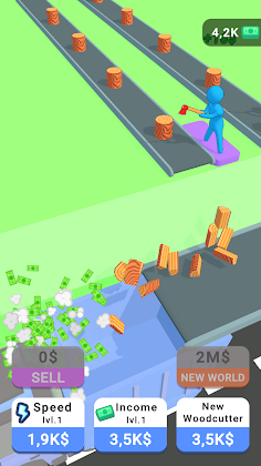 Wood Cutter Clicker - Screenshot 2